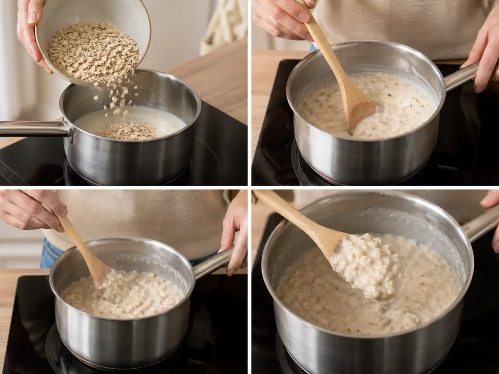 Haferflocken weich kochen für bariatrische Ernährung Schritt für Schritt