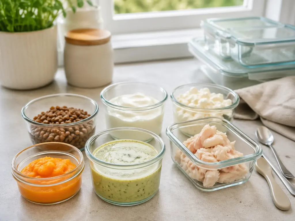 Bariatrische Rezepte als Meal Prep mit kleinen weichen Portionen