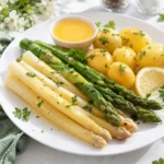 Spargel Rezept mit weißem und grünem Spargel einfach zubereitet