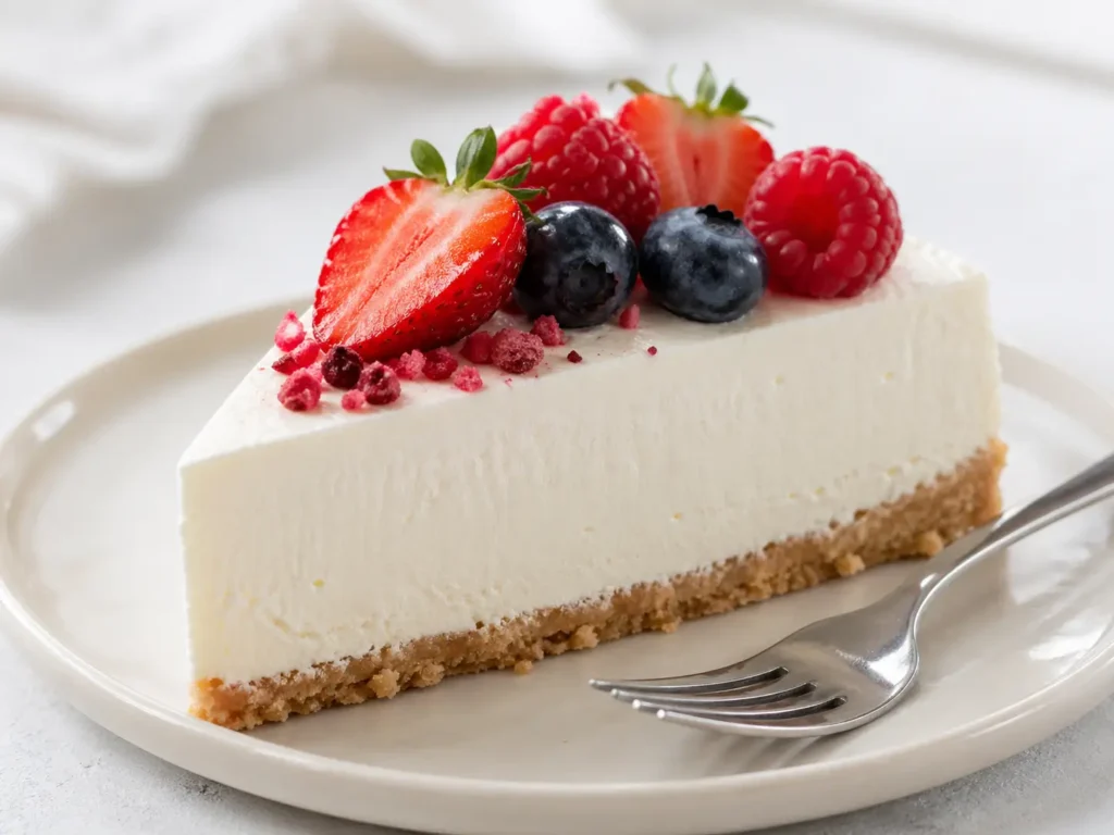 Schnittfeste Torte ohne Gelatine mit cremiger Füllung