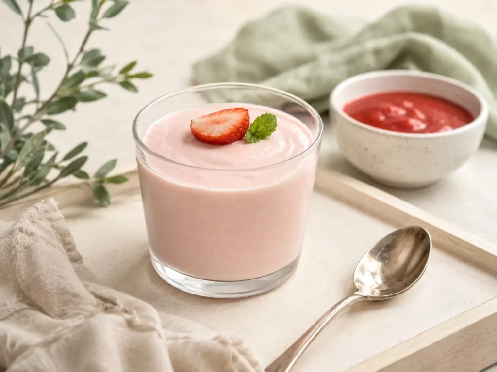 Erdbeer Joghurt Gelatine ohne Stückchen für bariatrische Rezepte