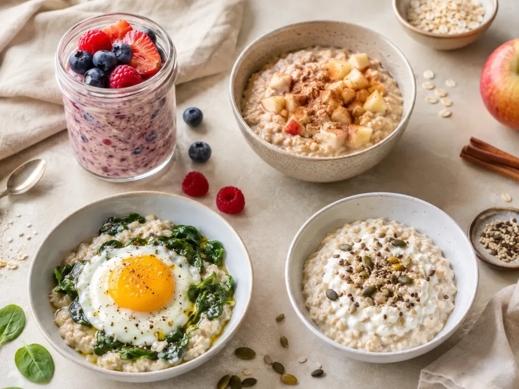 Einfache Haferflocken-Ideen zum Abnehmen mit Porridge und Overnight Oats