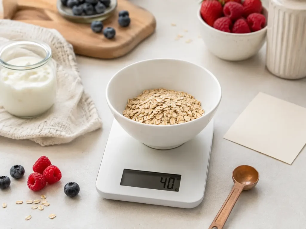 40 g Haferflocken Portion zum Abnehmen