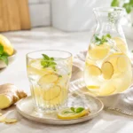 ingwerwasser rezept mit zitrone und frischem ingwer im glas
