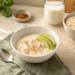 Protein Porridge bariatrisch mit Skyr und weichen Haferflocken in kleiner Portion