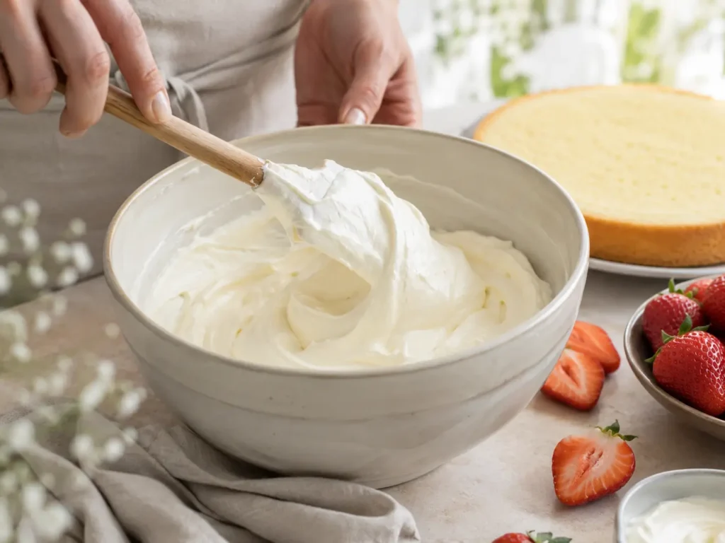 Stabile Torte mit Gelatine und cremiger schnittfester Füllung