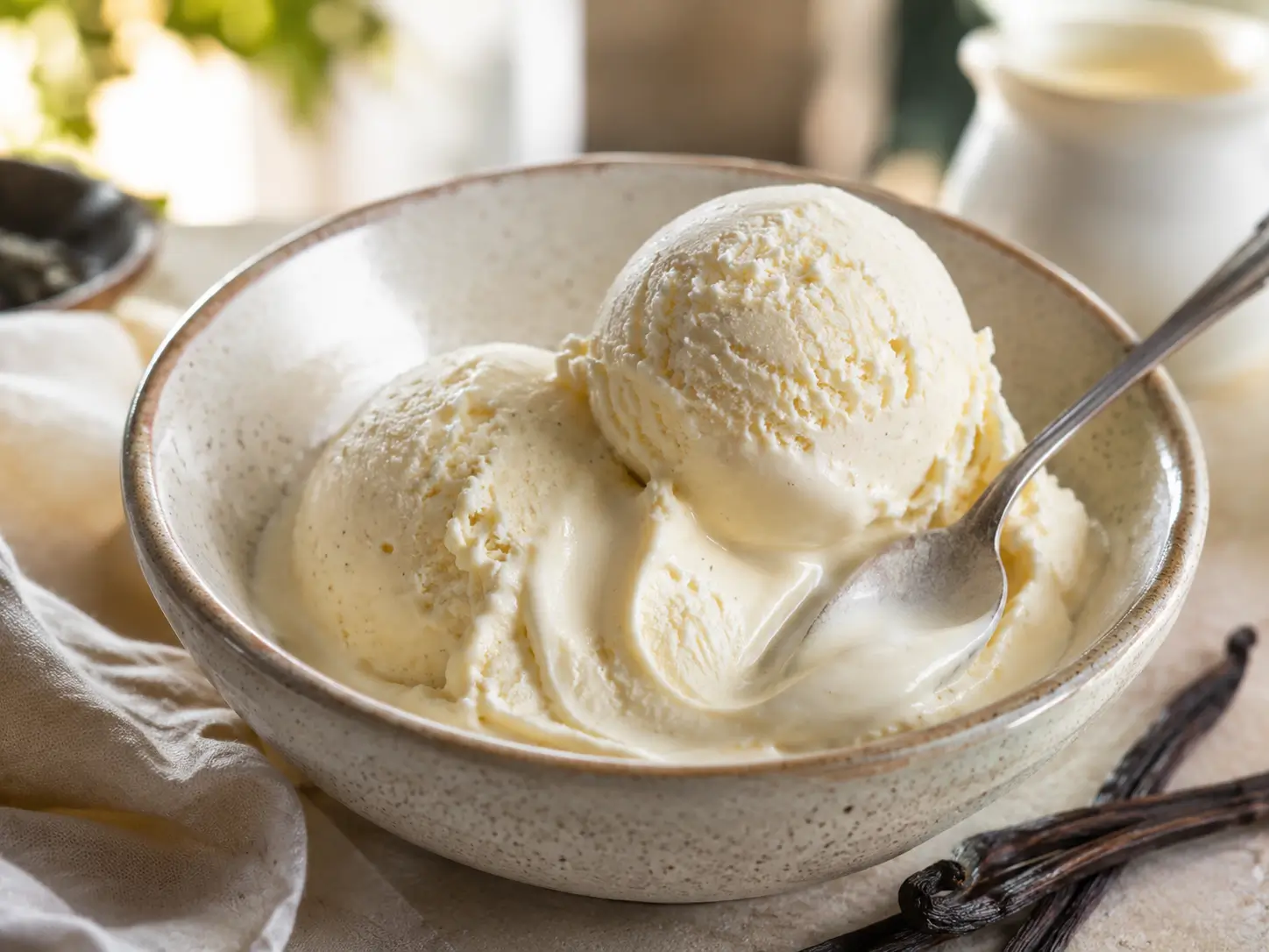 Eis cremig machen mit selbstgemachtem Vanilleeis ohne Eiskristalle