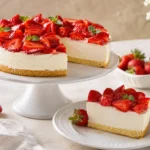 Erdbeertorte ohne Gelatine mit stabiler Creme und frischen Erdbeeren