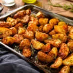 Kartoffeln aus dem Backofen knusprig gebacken mit Rosmarin und Paprika