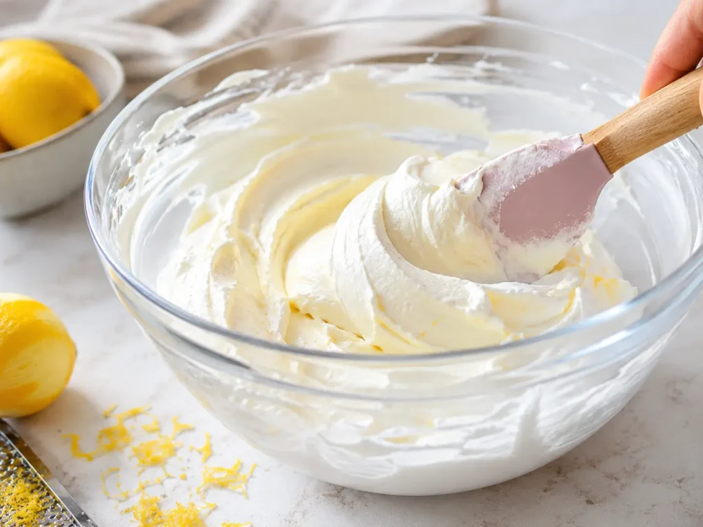 Quark Sahne Creme ohne Gelatine für Käsesahnetorte mit Sahnesteif