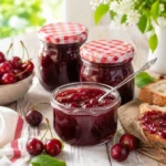 Sauerkirschmarmelade selber machen mit frischen Sauerkirschen und Gelierzucker