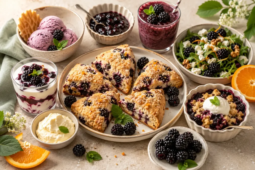 Brombeeren Rezepte mit Brombeer-Scones, Dessert, Marmelade, Smoothie, Eis und Brombeer-Salat